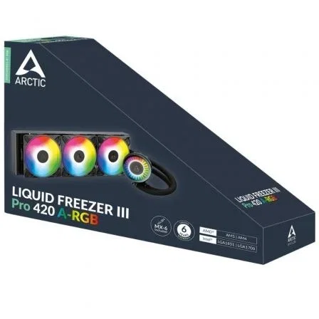 Arctic Liquid Freezer III Pro 420 A-RGB - Sistema de Refrigeración Líquida AIO para CPU, 420mm, Ventiladores P14 Pro, Compatible con LGA1851/1700 & AM5/AM4, Negro, ACFRE00185A Arctic Liquid Freezer III Pro 420 A-RGB - Sistema de Refrigeración Líquida AIO para CPU, 420mm, Ventiladores P14 Pro, Compatible con LGA1851/1700 & AM5/AM4, Negro, ACFRE00185A